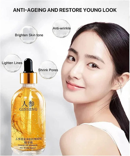 Ginseng Gold Polypeptide Anti-Ageing Serum Pack of 3 100ml Each